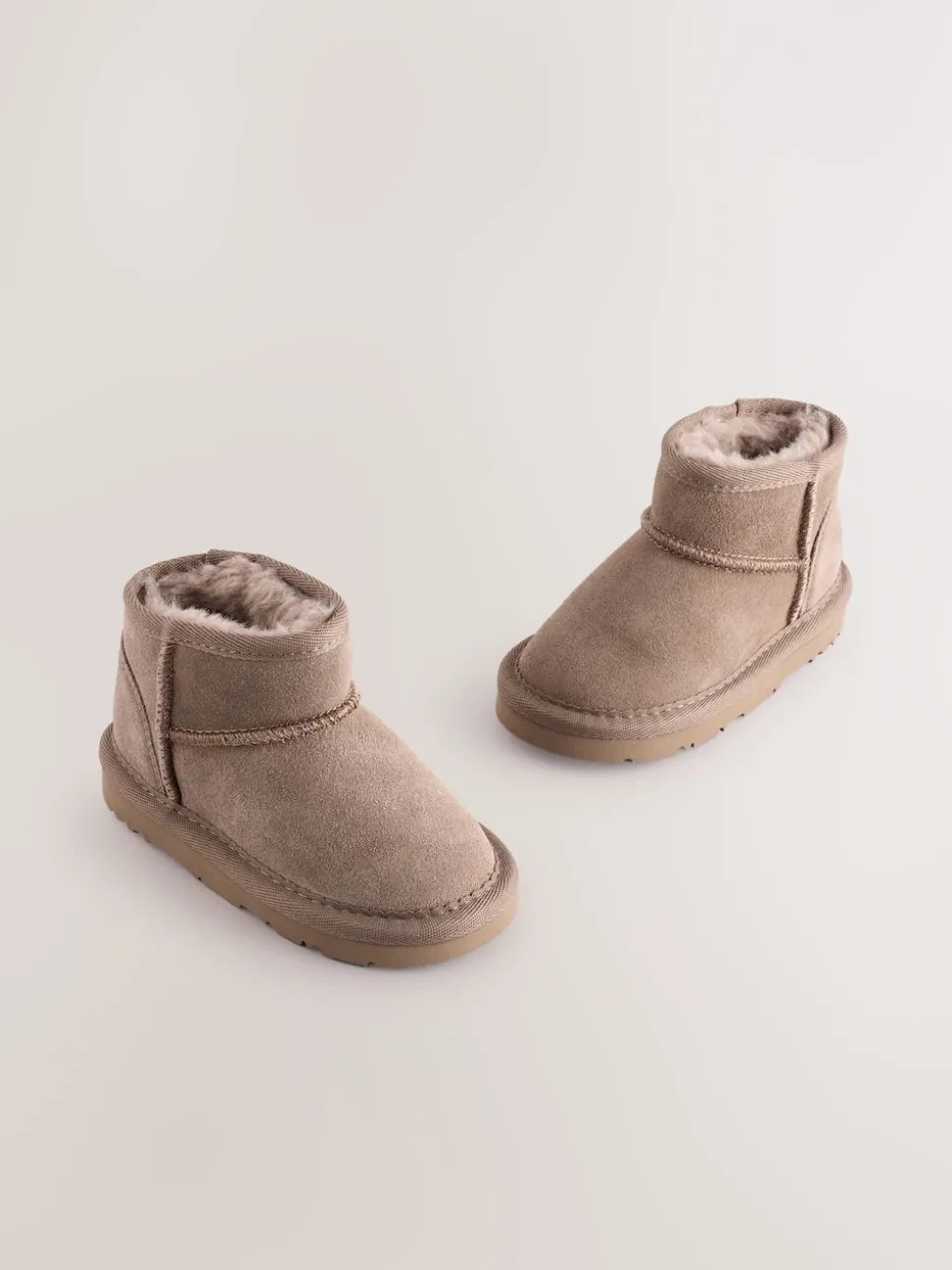Mink Brown Water Repellent Wide Fit (G) Suede Pull On Boots