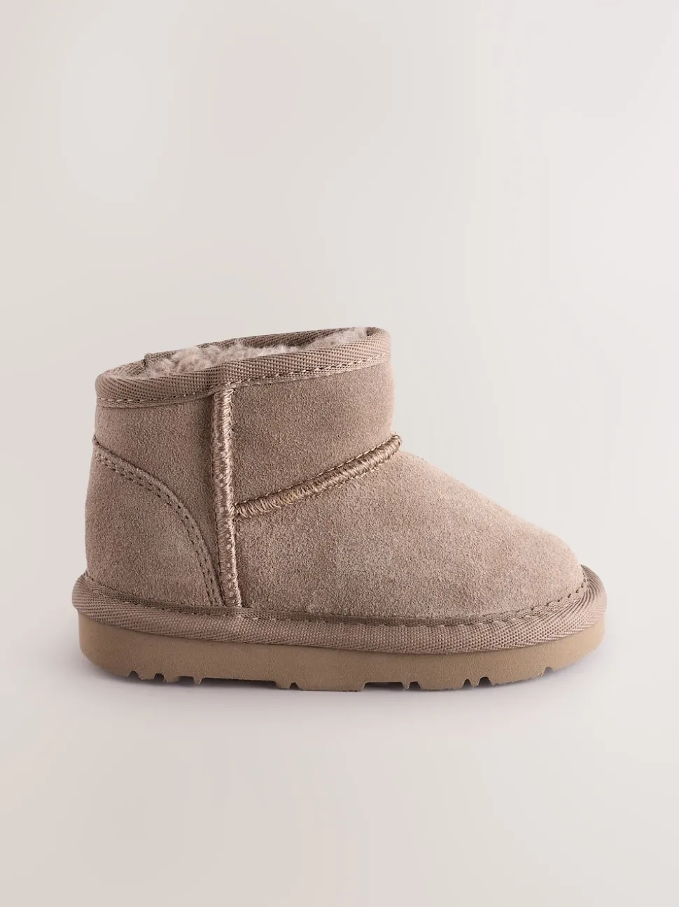 Mink Brown Water Repellent Wide Fit (G) Suede Pull On Boots