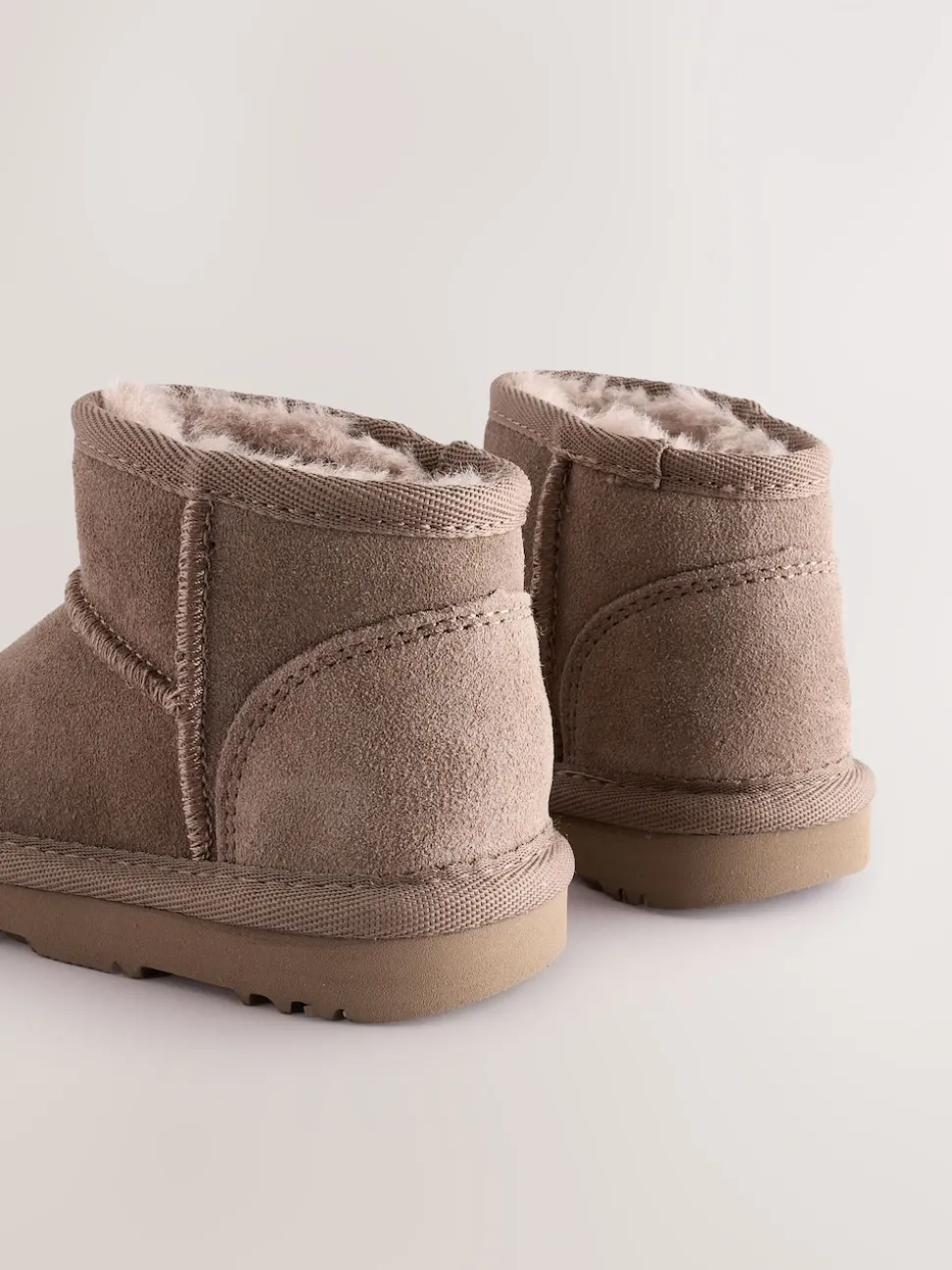 Mink Brown Water Repellent Wide Fit (G) Suede Pull On Boots