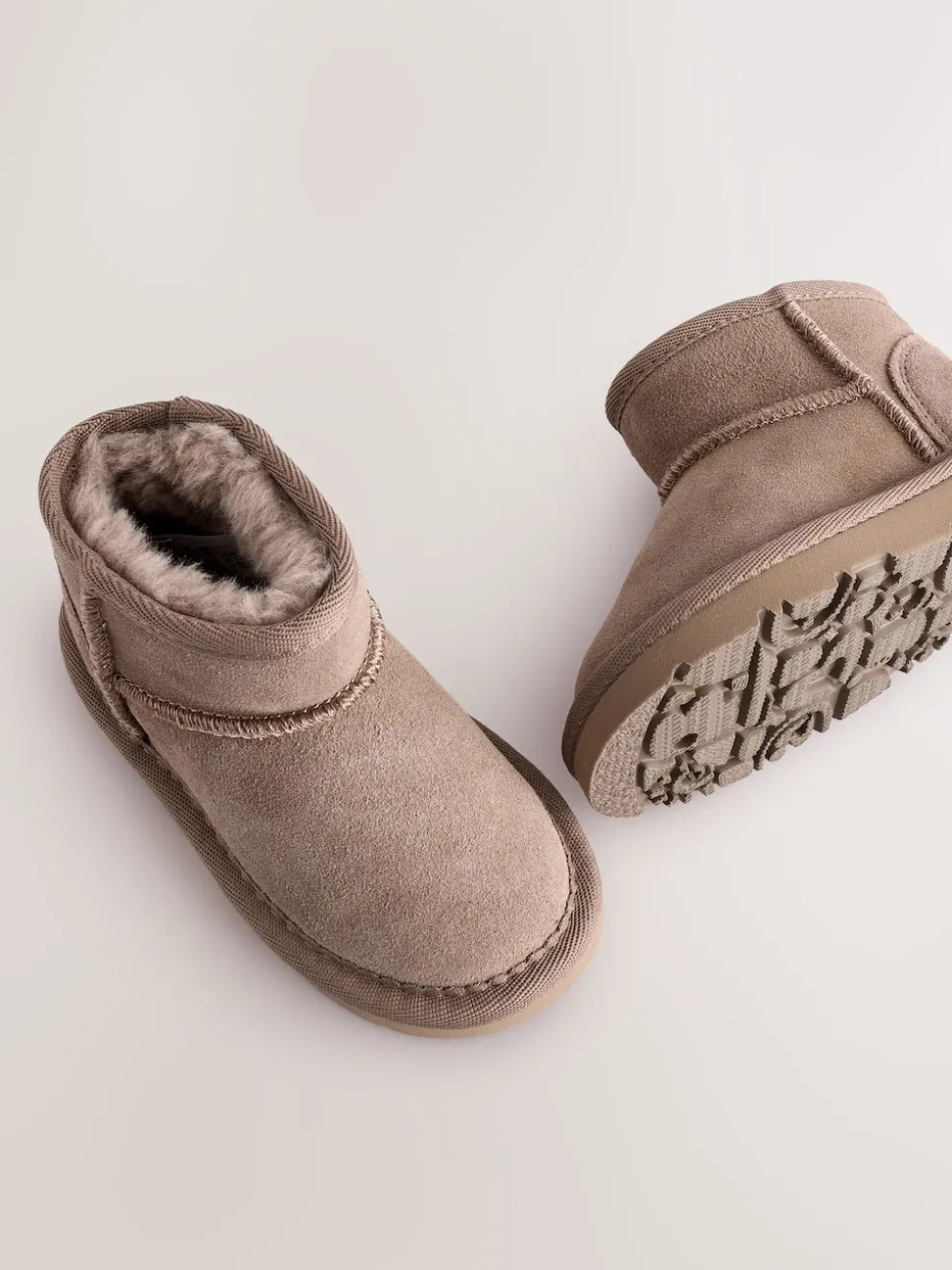 Mink Brown Water Repellent Wide Fit (G) Suede Pull On Boots