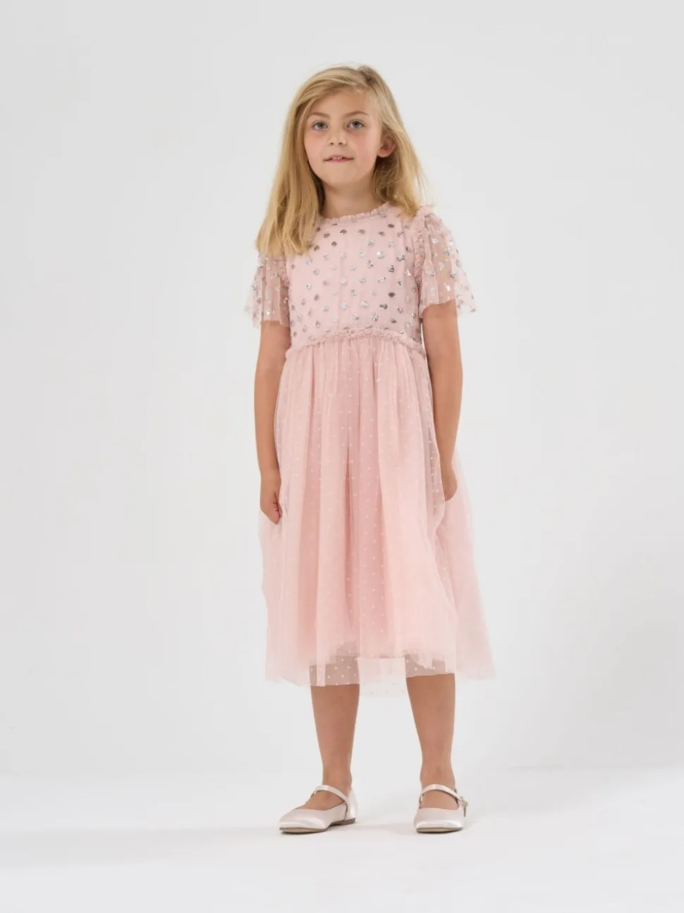 Miss Cluster Sequin Waterfall Dress