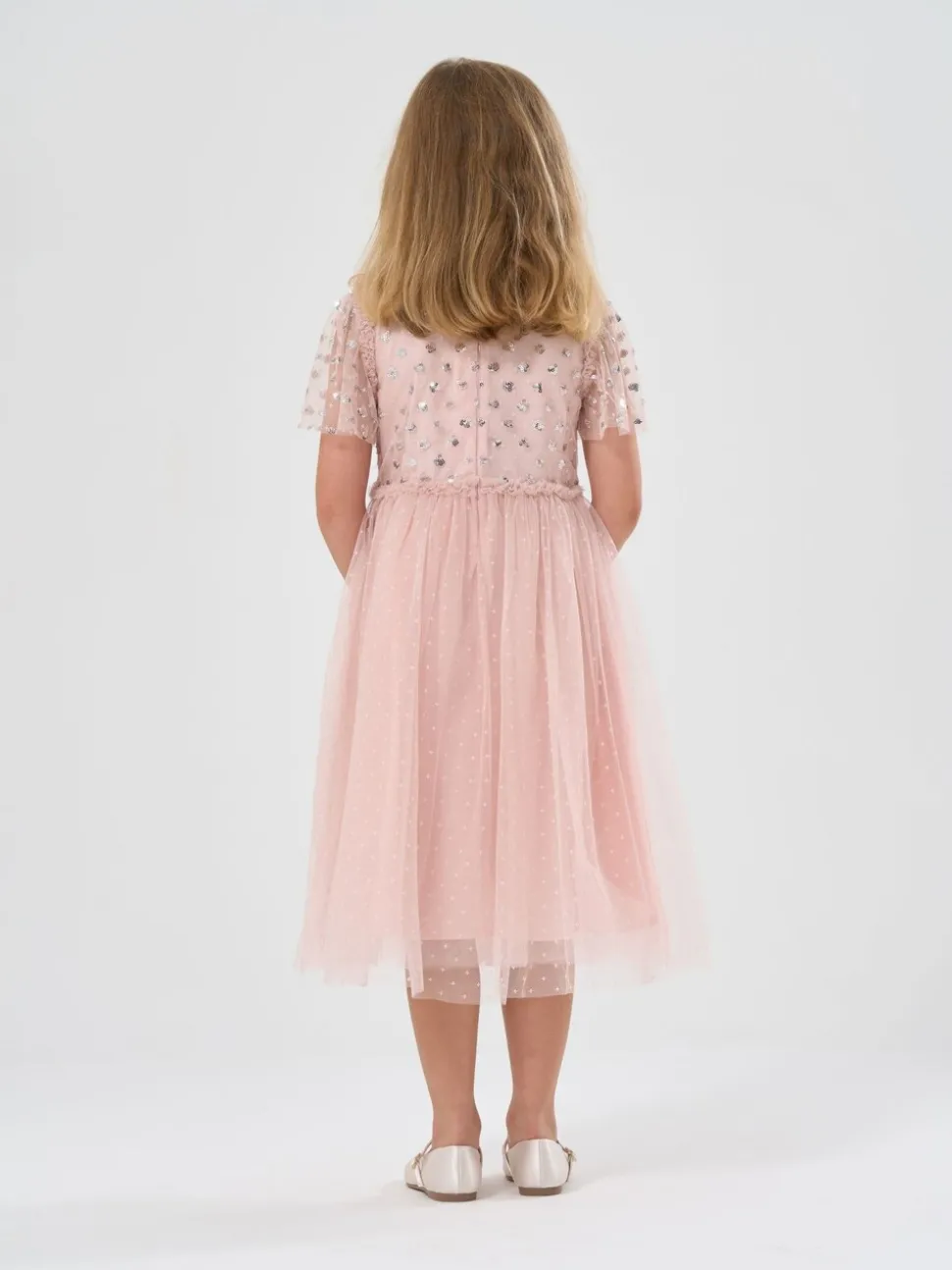 Miss Cluster Sequin Waterfall Dress