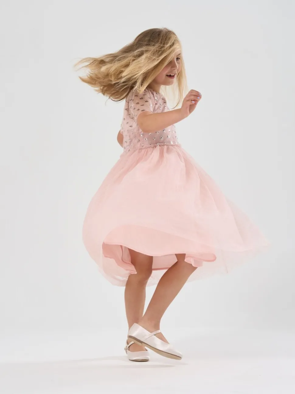 Miss Cluster Sequin Waterfall Dress