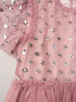 Miss Cluster Sequin Waterfall Dress