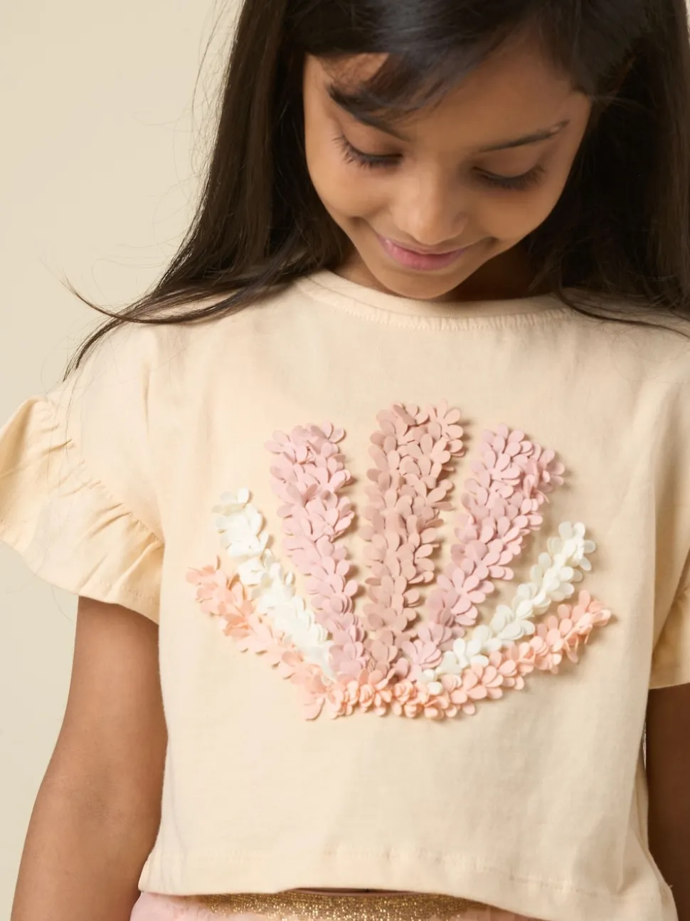 Miss Cropped Printed T-Shirt and Skirt Outfit Set