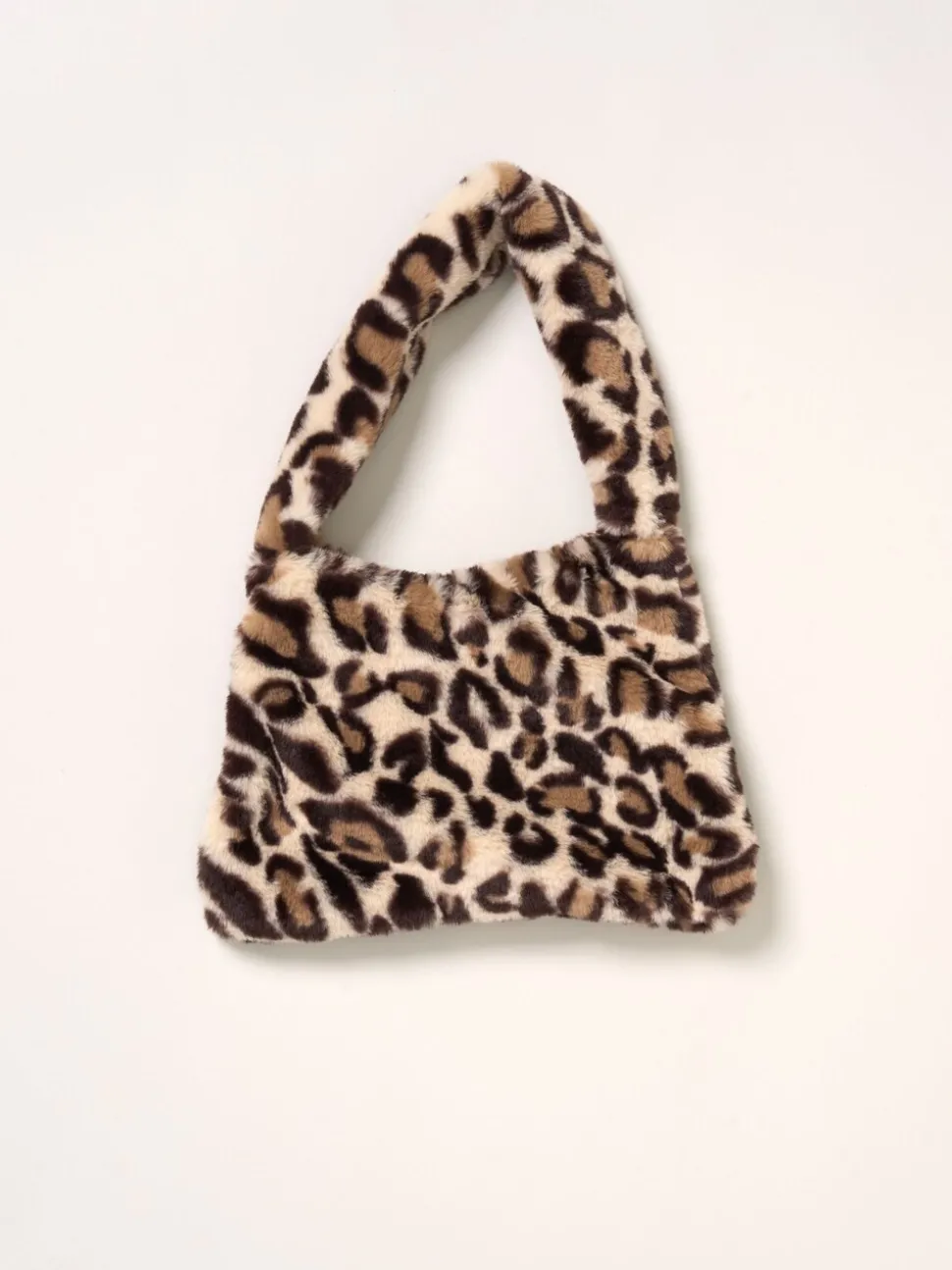 Miss Faux Fur Gilet Muslin Brown Top and Skirt with Bag Set