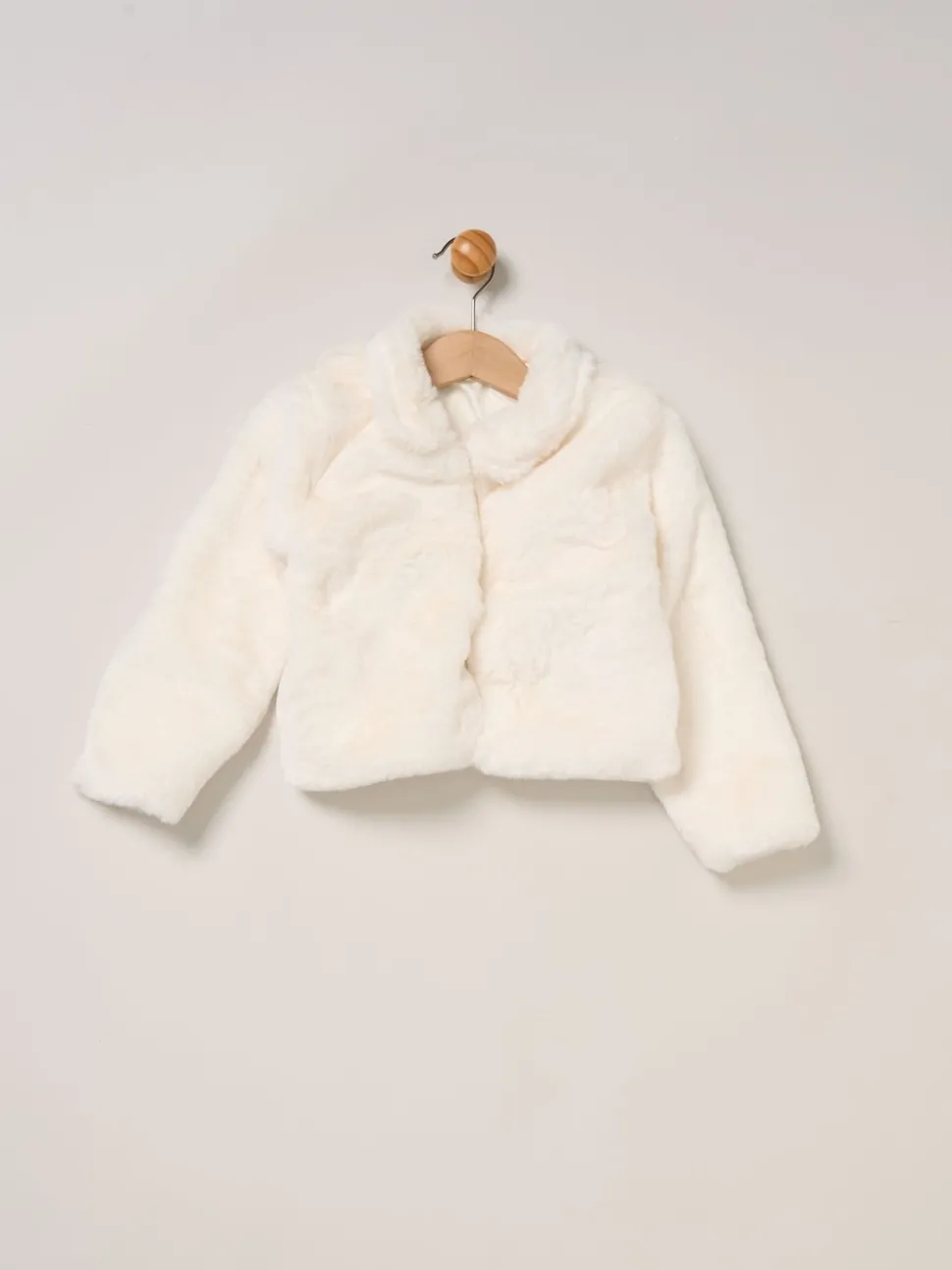 Miss Fur Jacket and White Dress Outfit Set