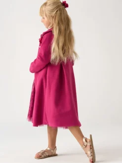 Miss Jacket with Tulle Appliqué and Printed Tulle Dress Set