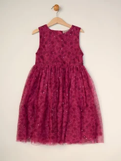 Miss Jacket with Tulle Appliqué and Printed Tulle Dress Set