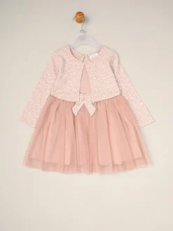 Miss Mock Cardigan Dress For Baby