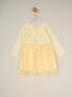 Miss Mock Cardigan Dress For Baby