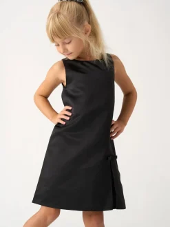 Miss Tweed Black Jacket Scrunchie and Satin Dress Set