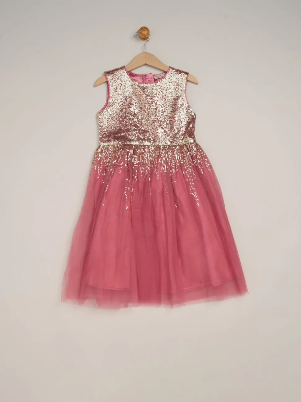 Miss Waterfall Sequin Dress and Faux Fur Bolero Set