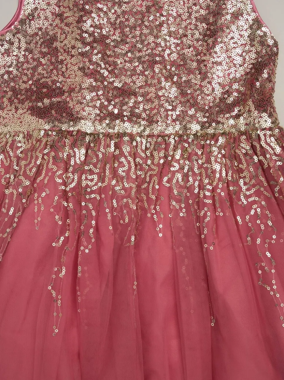 Miss Waterfall Sequin Dress and Faux Fur Bolero Set