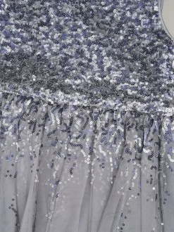 Miss Waterfall Sequin Dress and Faux Fur Bolero Set