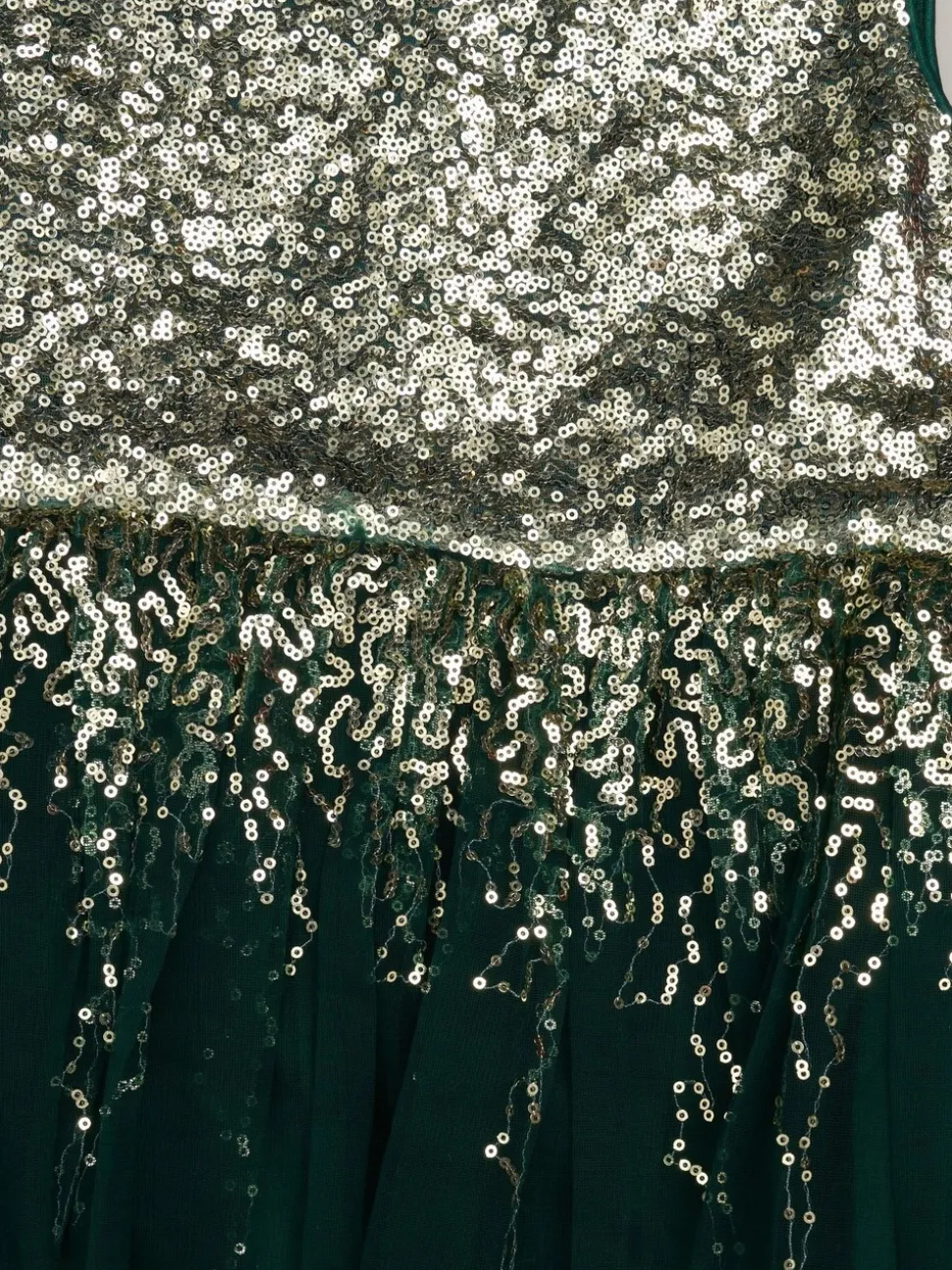 Miss Waterfall Sequin Dress and Faux Fur Bolero Set