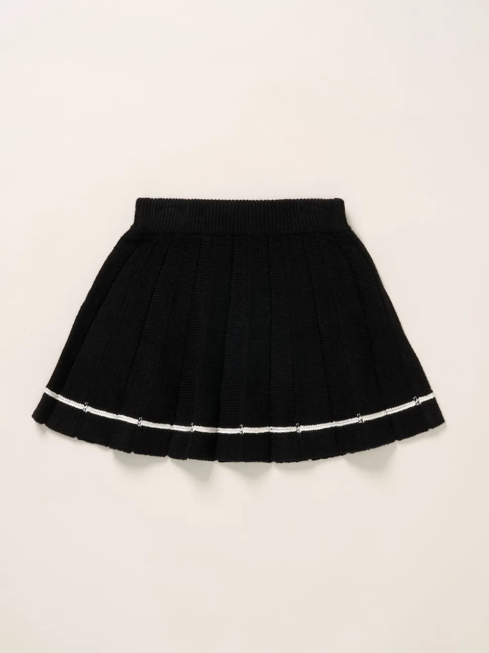 Miss Wool Blend Knit Black Jumper and Skirt Set