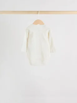 Monochrome Long Sleeve Baby Bodysuits 5 Pack