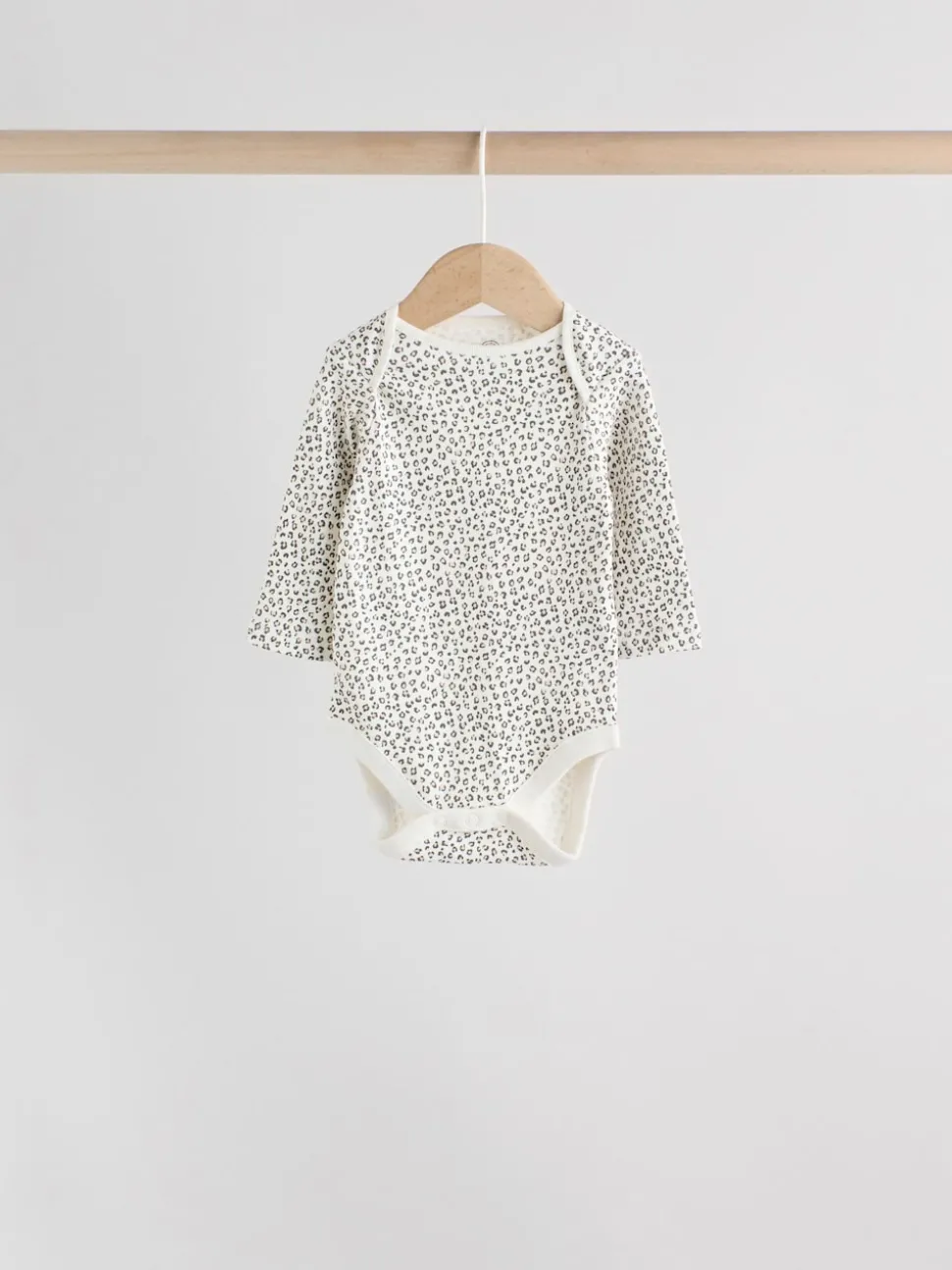 Monochrome Long Sleeve Baby Bodysuits 5 Pack