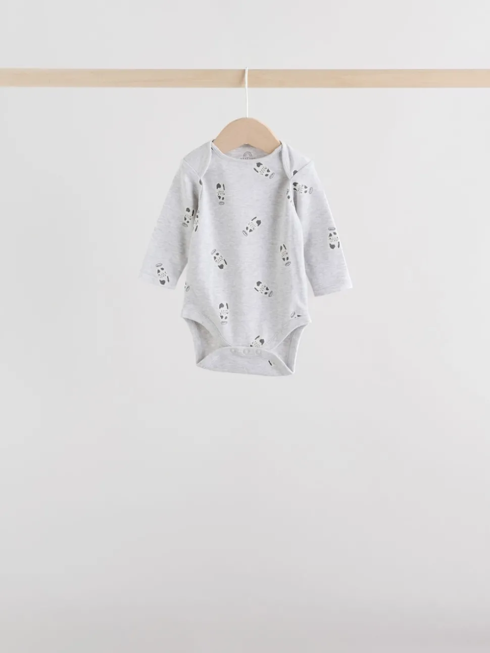 Monochrome Baby Long Sleeve Bodysuits 5 Pack