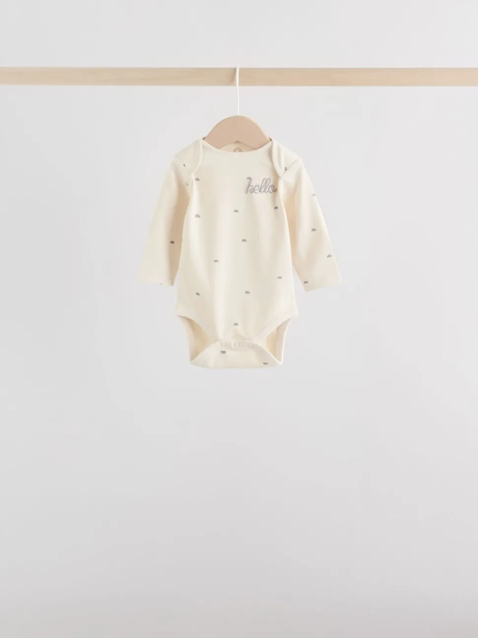 Monochrome Baby Long Sleeve Bodysuits 5 Pack