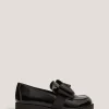 Monsoon Black Bow Patent Loafers