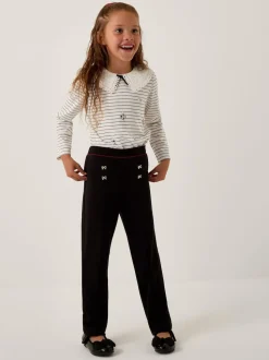 Monsoon Black Bow Ponte Leggings
