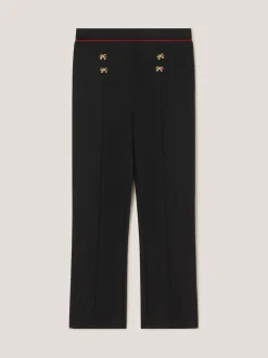 Monsoon Black Bow Ponte Leggings