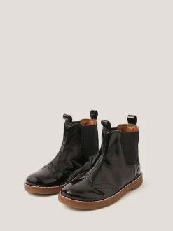 Monsoon Black Patent Leather Boots
