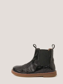 Monsoon Black Patent Leather Boots