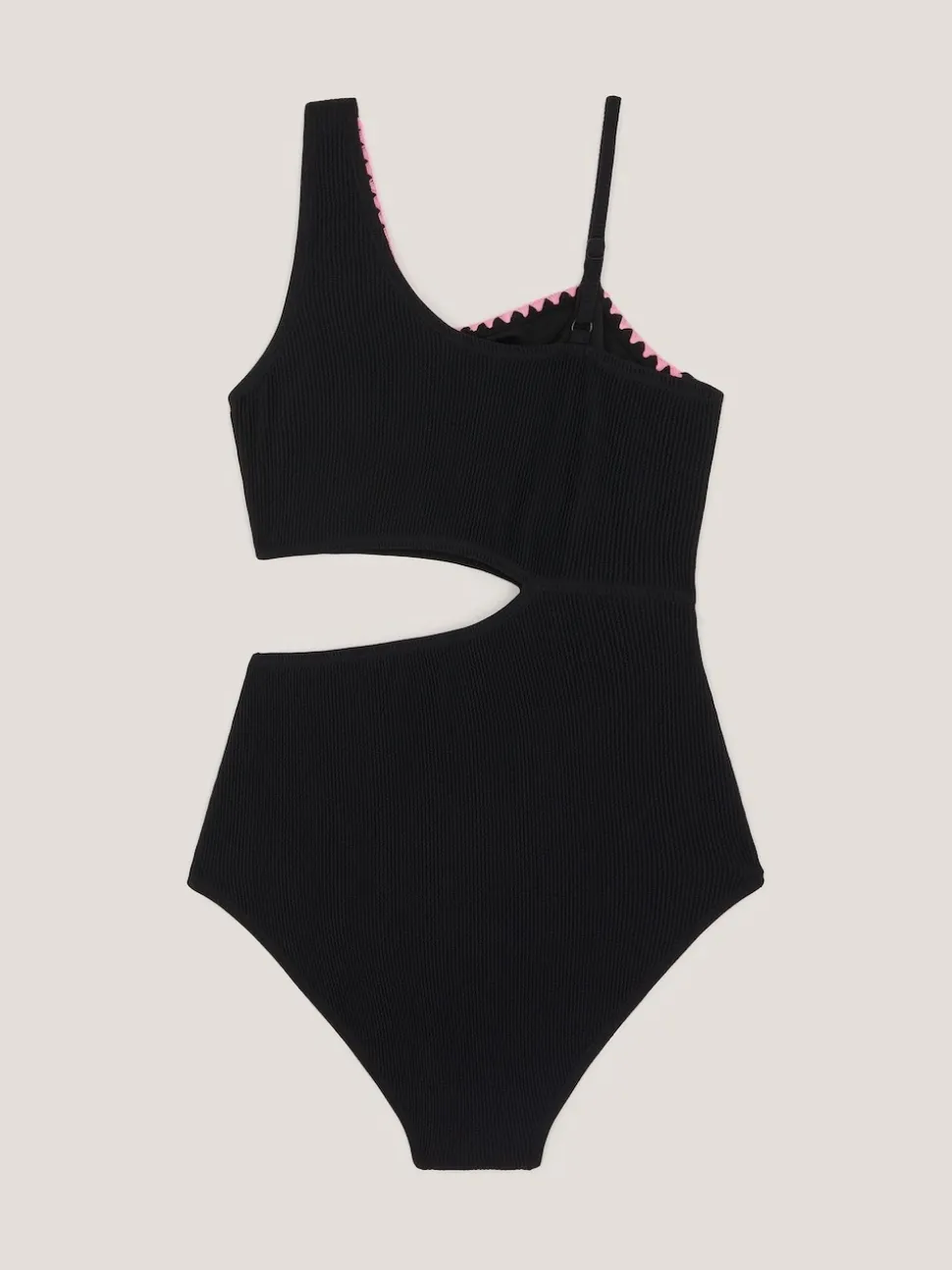 Monsoon Black Stitch Cut Out Swimsuit