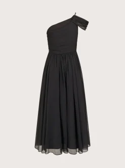 Monsoon Black Texas One Shoulder Prom Dress