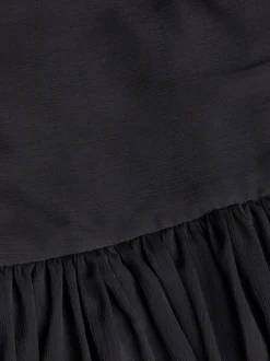 Monsoon Black Texas One Shoulder Prom Dress