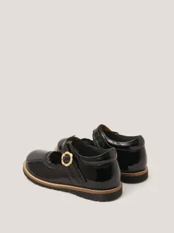Monsoon Black Toddler Leather Mary Jane Shoes