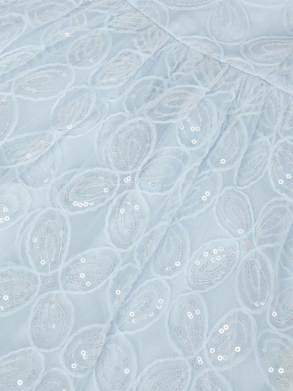 Monsoon Blue Ahanna Flutter Sleeve Sequin Party Dress