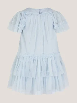 Monsoon Blue Baby Anastasia Tulle Embellished Dress