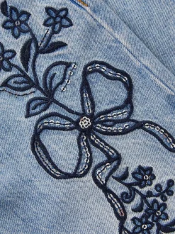 Monsoon Blue Bow Embroidered Jeans