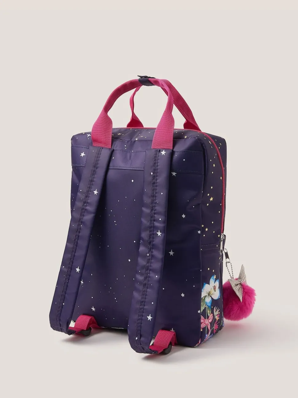 Monsoon Blue Floral Print School Backpack