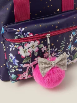 Monsoon Blue Floral Print School Backpack