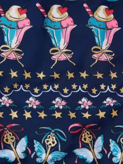 Monsoon Blue Ice Cream Print Swimsuit