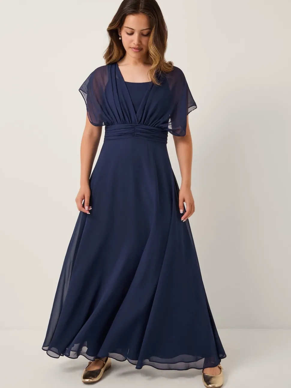 Monsoon Blue Maddison Multiway Chiffon Dress