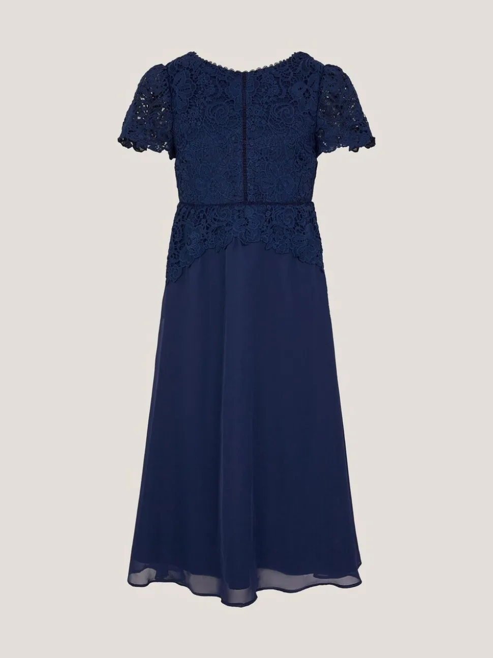 Monsoon Blue Monica Lace Prom Dress