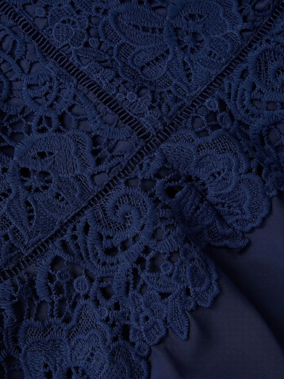 Monsoon Blue Monica Lace Prom Dress