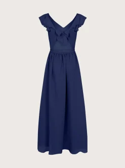 Monsoon Blue Monsoon Indi Tie-Back Prom Dress