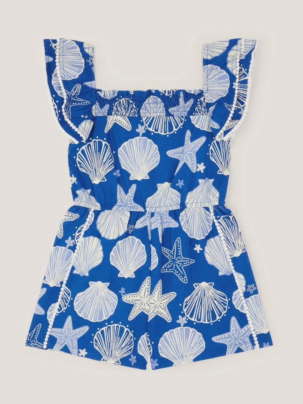 Monsoon Blue Shell Print Playsuit