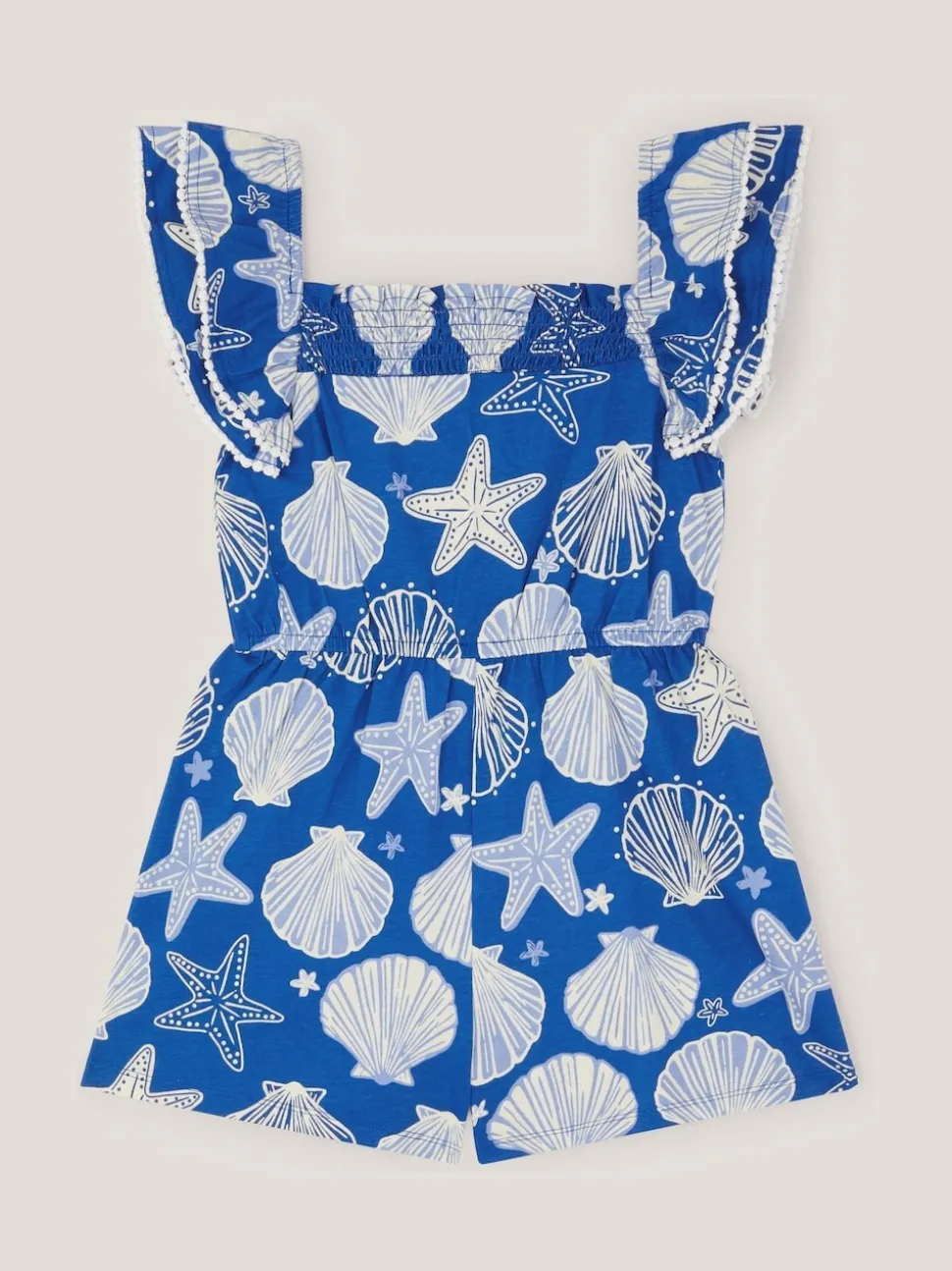 Monsoon Blue Shell Print Playsuit