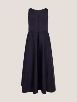 Monsoon Blue Sleeveless Sequin Prom Dress