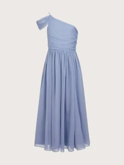 Monsoon Blue Texas One Shoulder Prom Dress