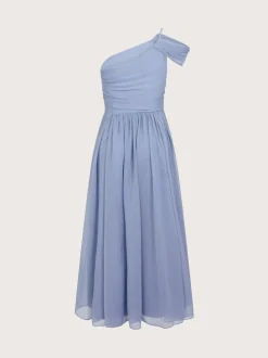 Monsoon Blue Texas One Shoulder Prom Dress