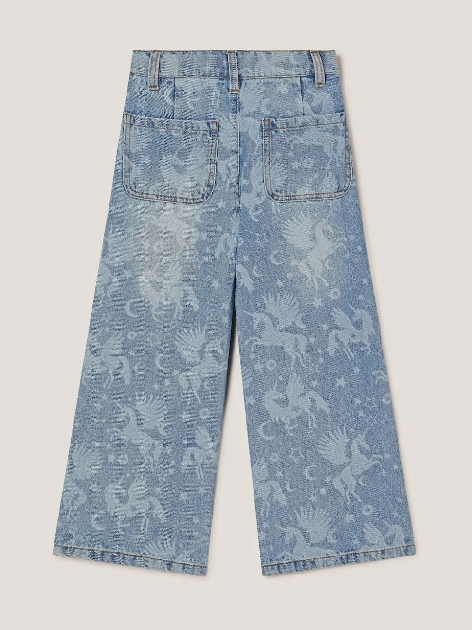 Monsoon Blue Unicorn Wide Leg Jeans